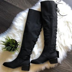 ❌SOLD❌▪️Over-the-Knee Lace-Up Boots▪️